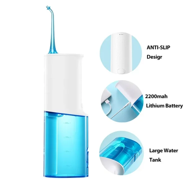 Soocas W3 W1 Portable Oral Irrigator USB Rechargeable Dental Water Flosser Stable Water Flow IPX7 Waterproof Teeth Cleaner - Image 3
