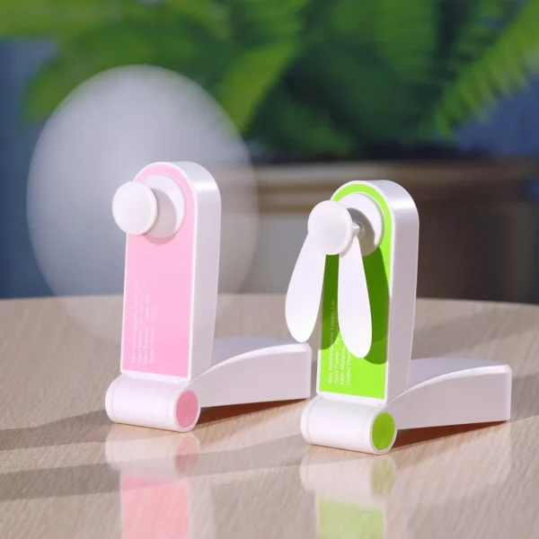 Usb Mini Fold Fan Electric Portable Hold Small Air Cooler Originality Charging Household Electrical Appliances Desktop Ventilado - Image 2
