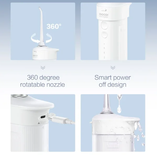 Soocas W3 W1 Portable Oral Irrigator USB Rechargeable Dental Water Flosser Stable Water Flow IPX7 Waterproof Teeth Cleaner - Image 6